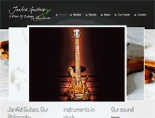 Tablet Screenshot of janaidguitars.com